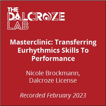 Dalcroze Lab Recording – Nicole Brockmann (2023)